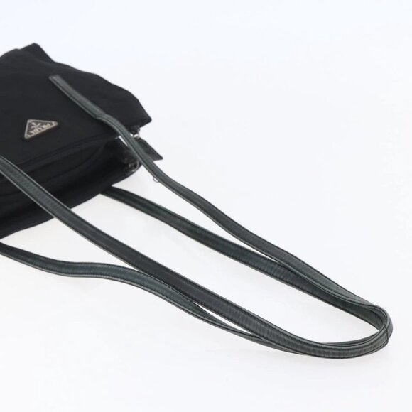 PRADA Shoulder Bag Nylon Black Silver Auth - Picture 6 of 16